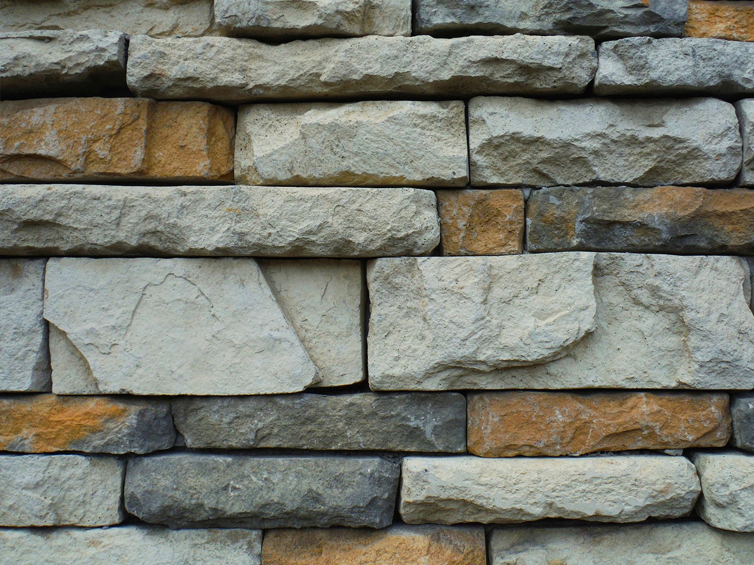 Pared de bloques de piedra